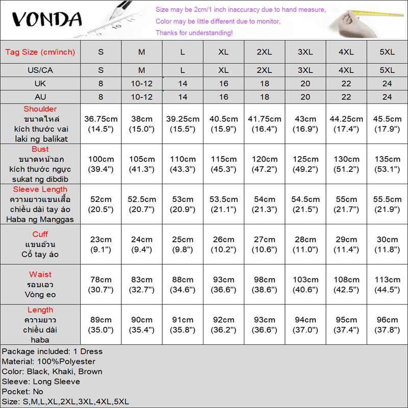 VONDA%20Women's%20French%20Square%20Collar%20Contrast%20Splicing%20Dress%20Temperament%20Puff%20Sleeve%20A-Line%20Dresses%20(Korean%20Commuting)%20#3%20-%20Image%207