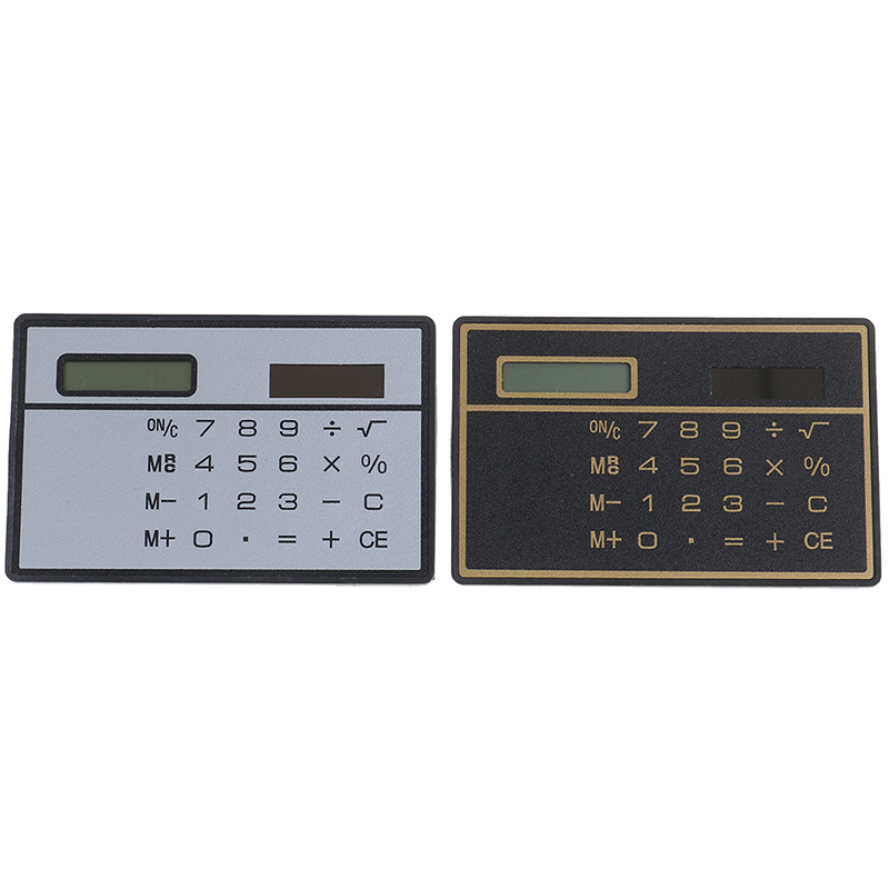 Mini Calculator Credit Card Size Stealth School Cheating Pocket Size 8 Digit Fengshi. 