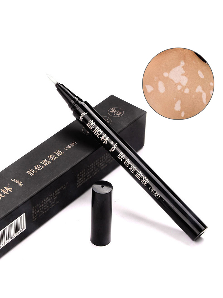 Vitiligo Leukoderma Covering Pen Waterproof Concealer Cream Liquid Women Men Face Discolored Skin Vitiligo Patches Makeup. 