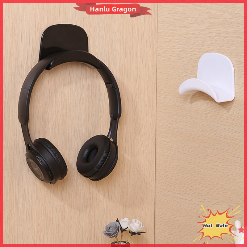 Hanlu Punch-Free Head-Mounted Headphone Bracket Storage Hook Dormitory Wall-Mounted Computer Headset Holder Earphone Display Stand