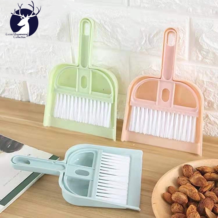 Cute Korean Mini Cleaning Brush & Dustpan Set Desktop Sweep Cleaning