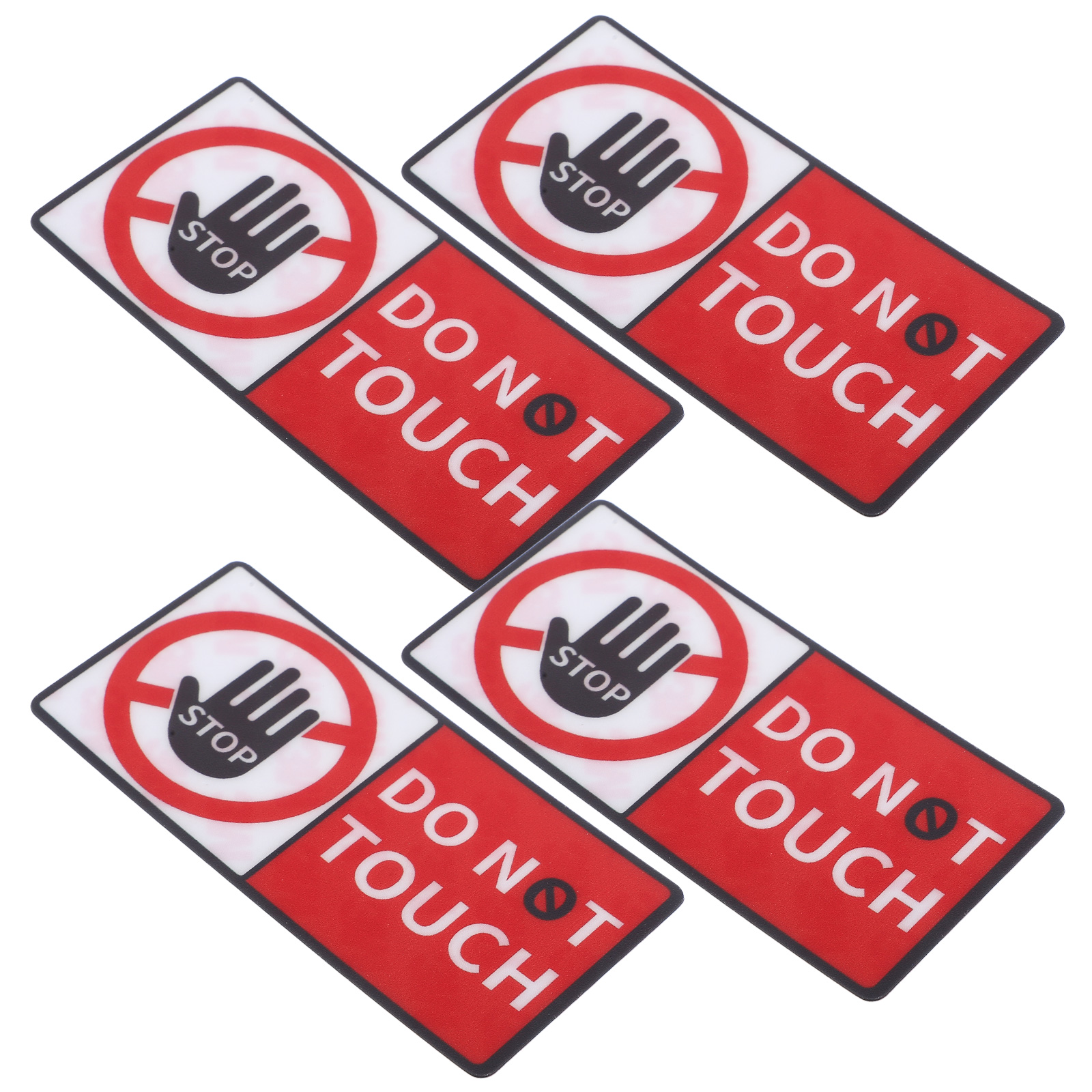 【Deal】 Do Not Sticker 4 Sheet Adhesive Labels Safety Signs Waterproof ...
