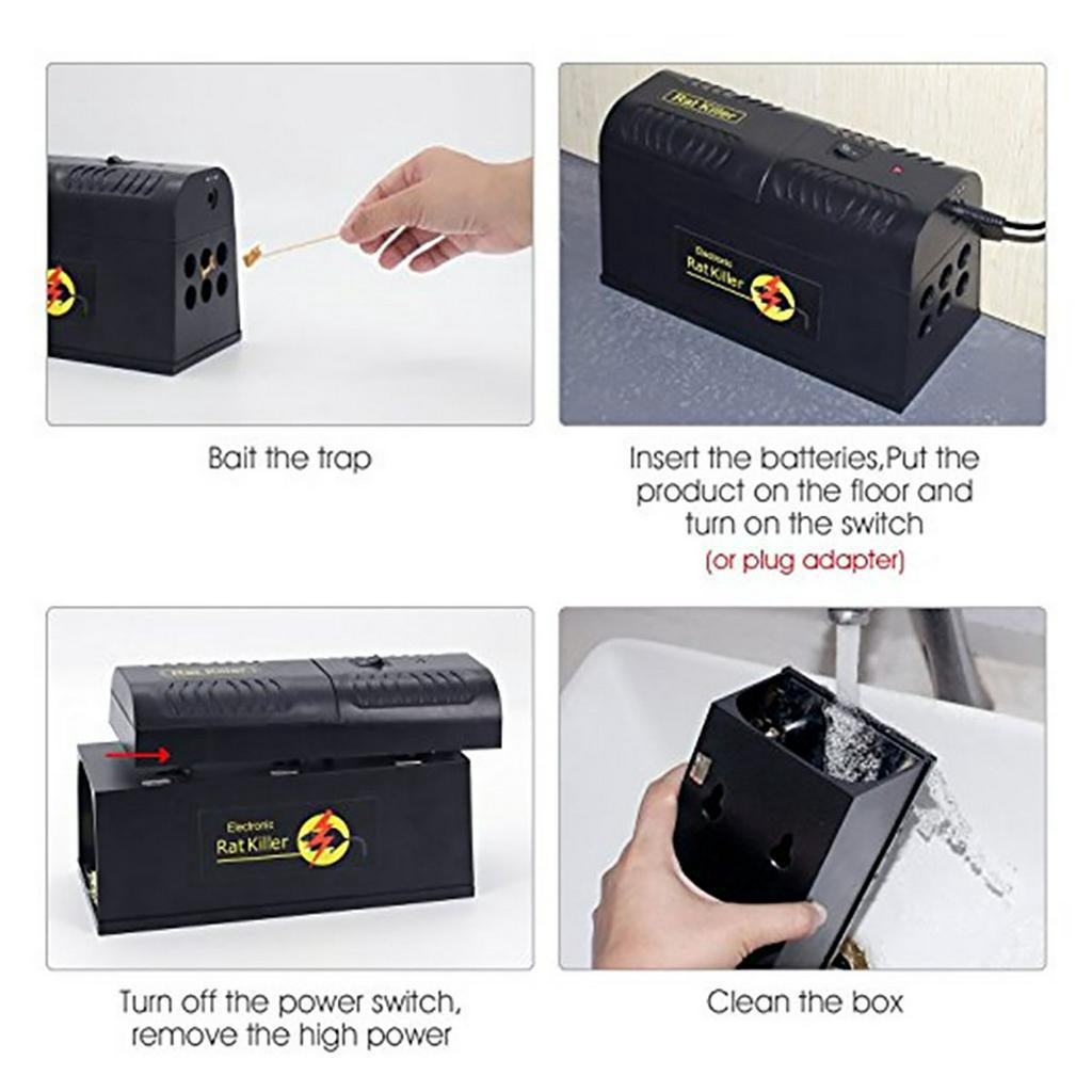 Electronic Rodent Mouse Zapper Home Use Pest Control Electric High Voltage Mouse Rat Trap Mouse Killer