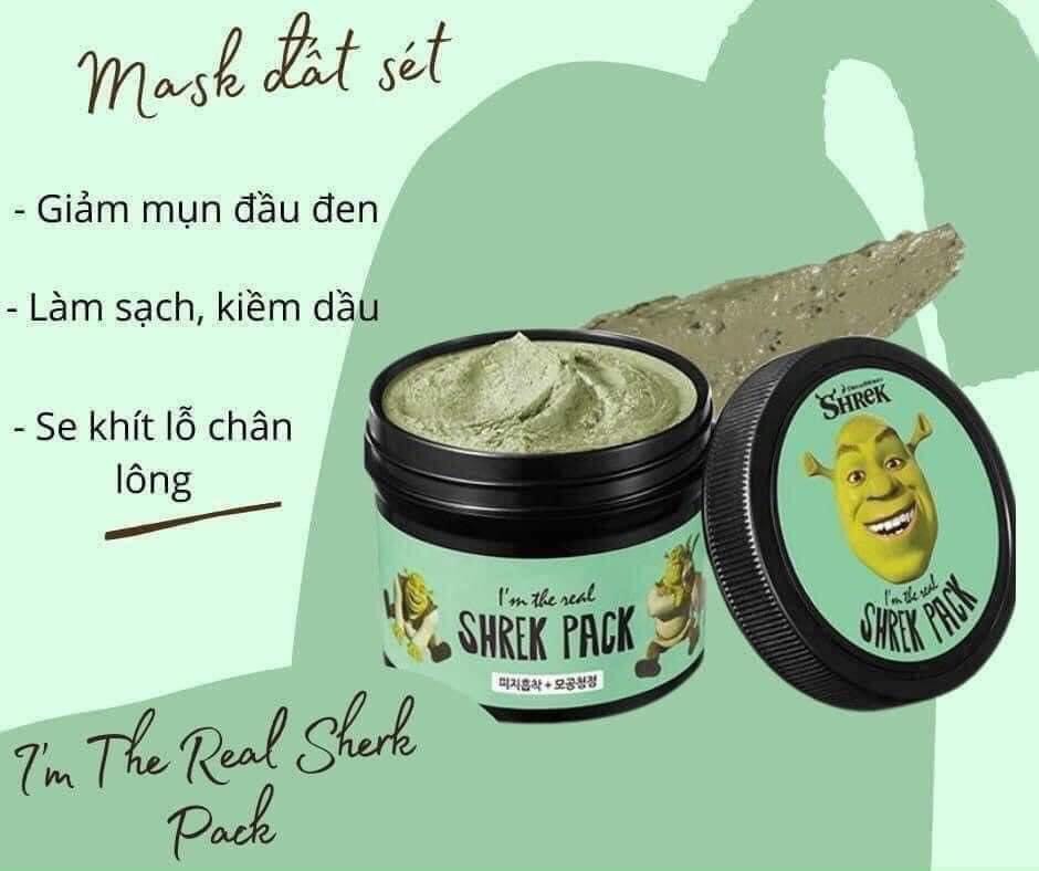 Mặt Nạ Đất Sét Bạc Hà  Shrek Pack I'm The real 110g