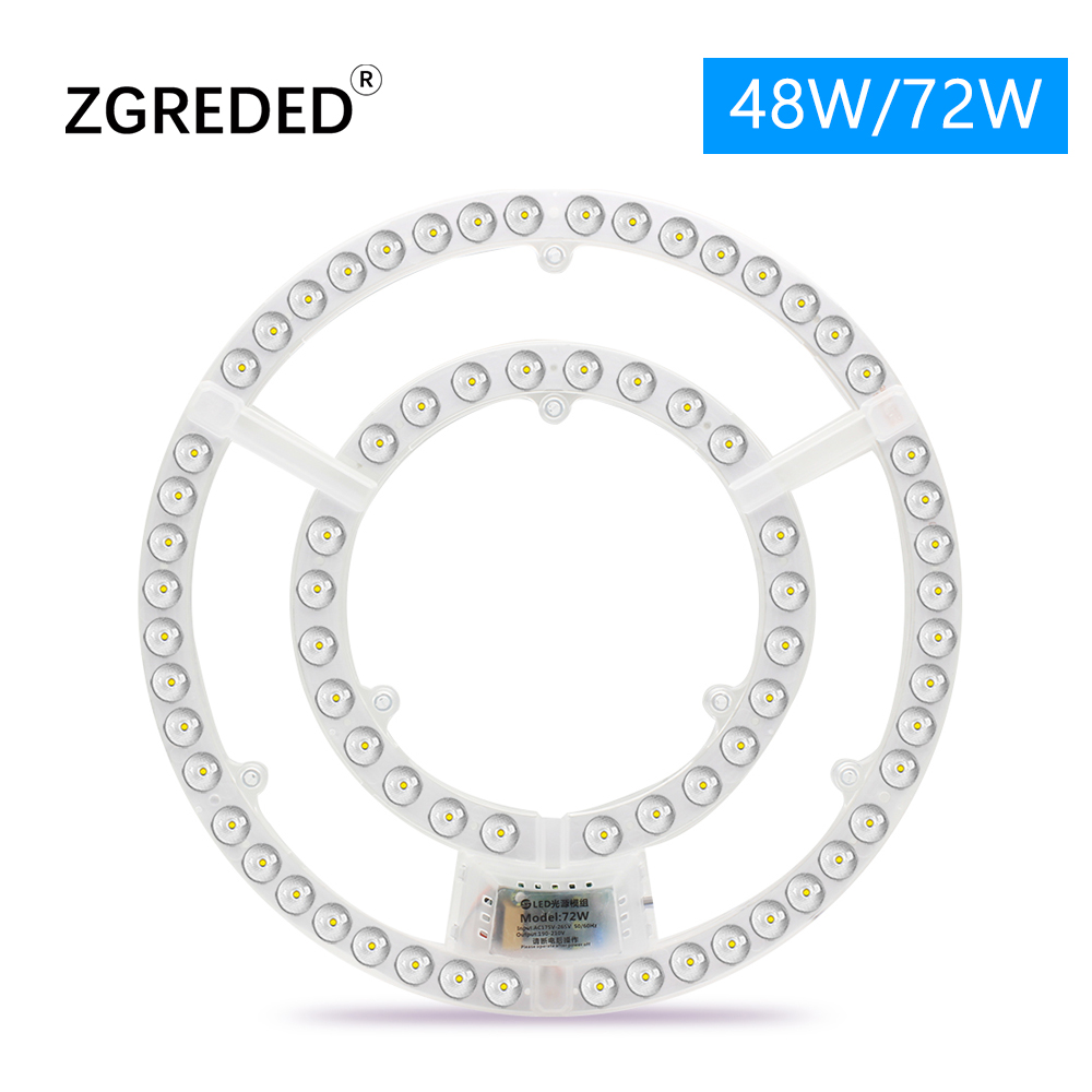 Led Panel 220V Ceiling Replacement Led Module 72W Circle Panel Board ...