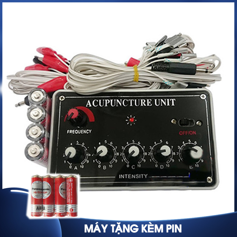 [HCM]Máy châm cứu điện châm 12 16 20 kim đã tặng kèm 4 pin AA
