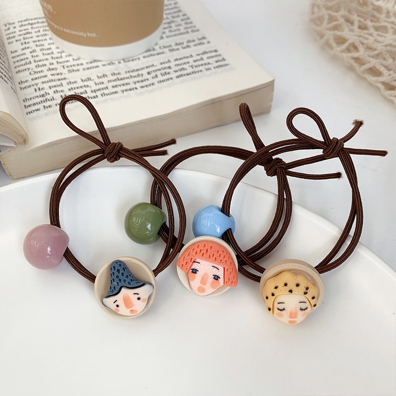 COMBO 02 THUN CỘT TÓC HOA VĂN MIX RUBIC - CỘT TÓC ICON HUMAN