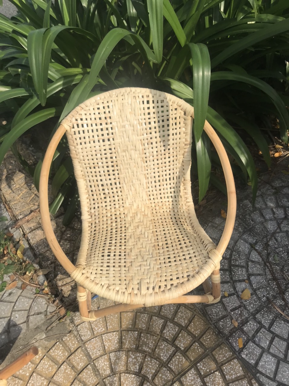 Rattan kids chair for relaxing time
