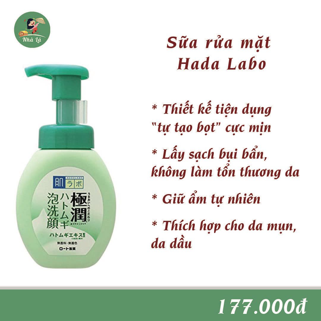 Sữa Rửa Mặt Tạo Bọt HadaLabo