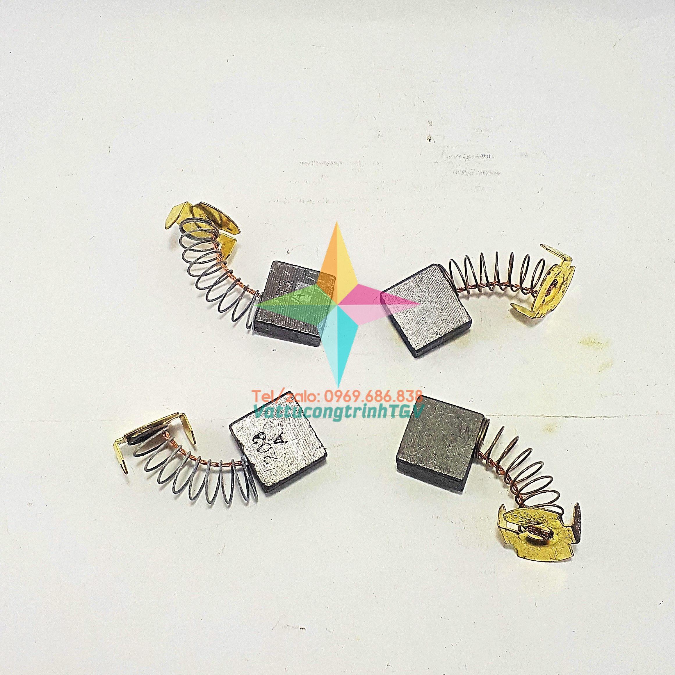 Bộ 4 chổi than dùng cho máy khoan, cắt