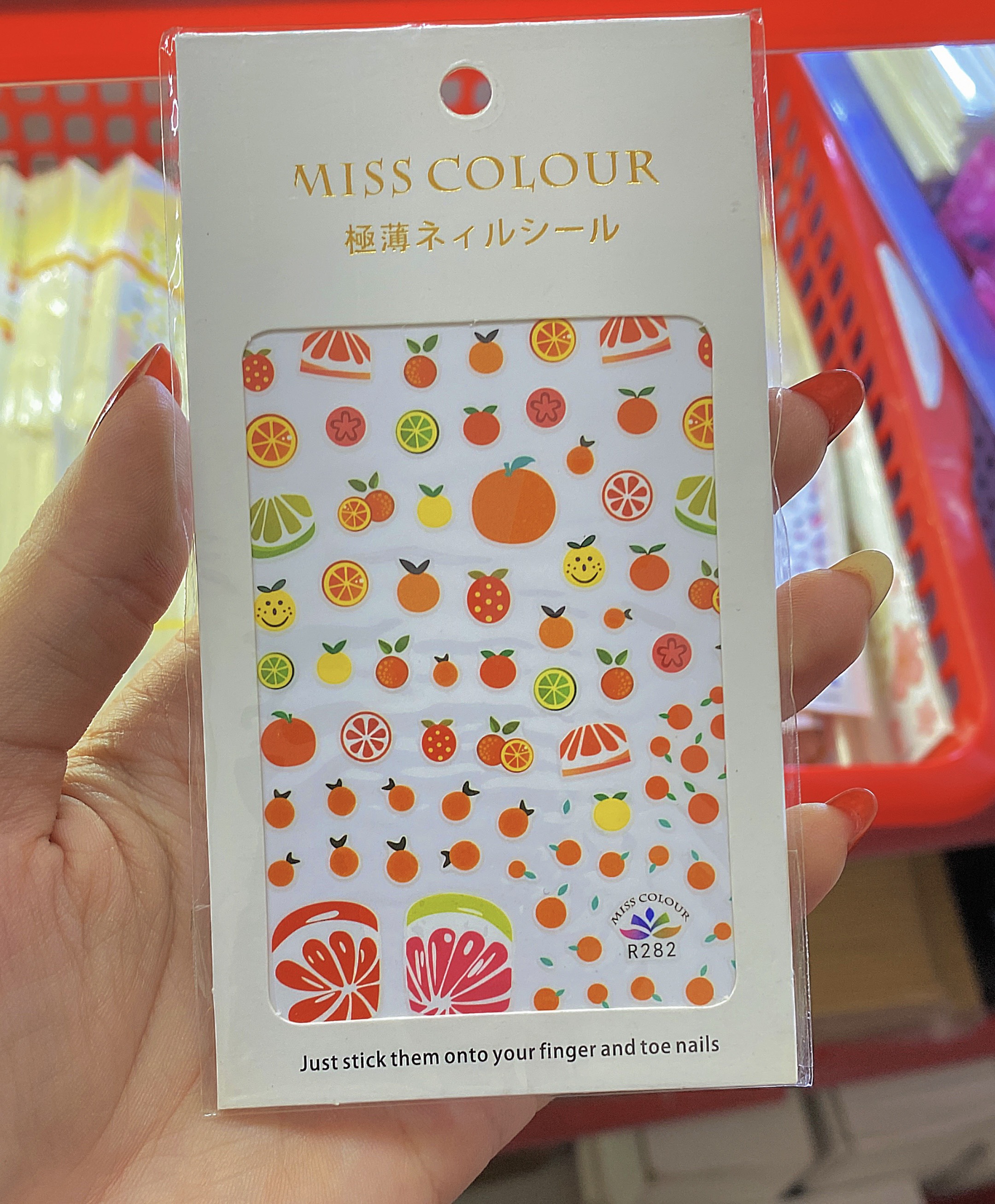 Hình dán sticker trang trí móng tay ,mẫu trái cây - Mini Nails