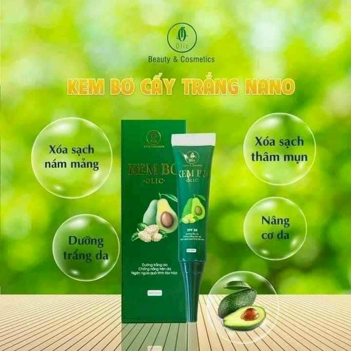 KEM BƠ CẤY TRẮNG NANO OLIC