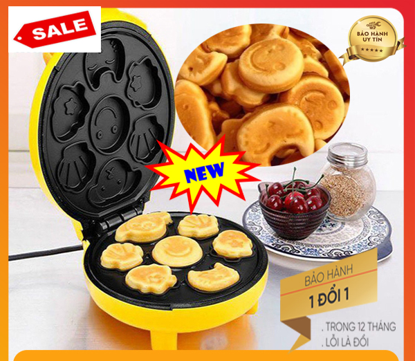 Máy nướng bánh hình thú - máy nướng bánh - máy làm bánh hình thú ngộ nghĩnh - khuôn làm bánh bằng điện - nướng bánh hình thú dễ thương
