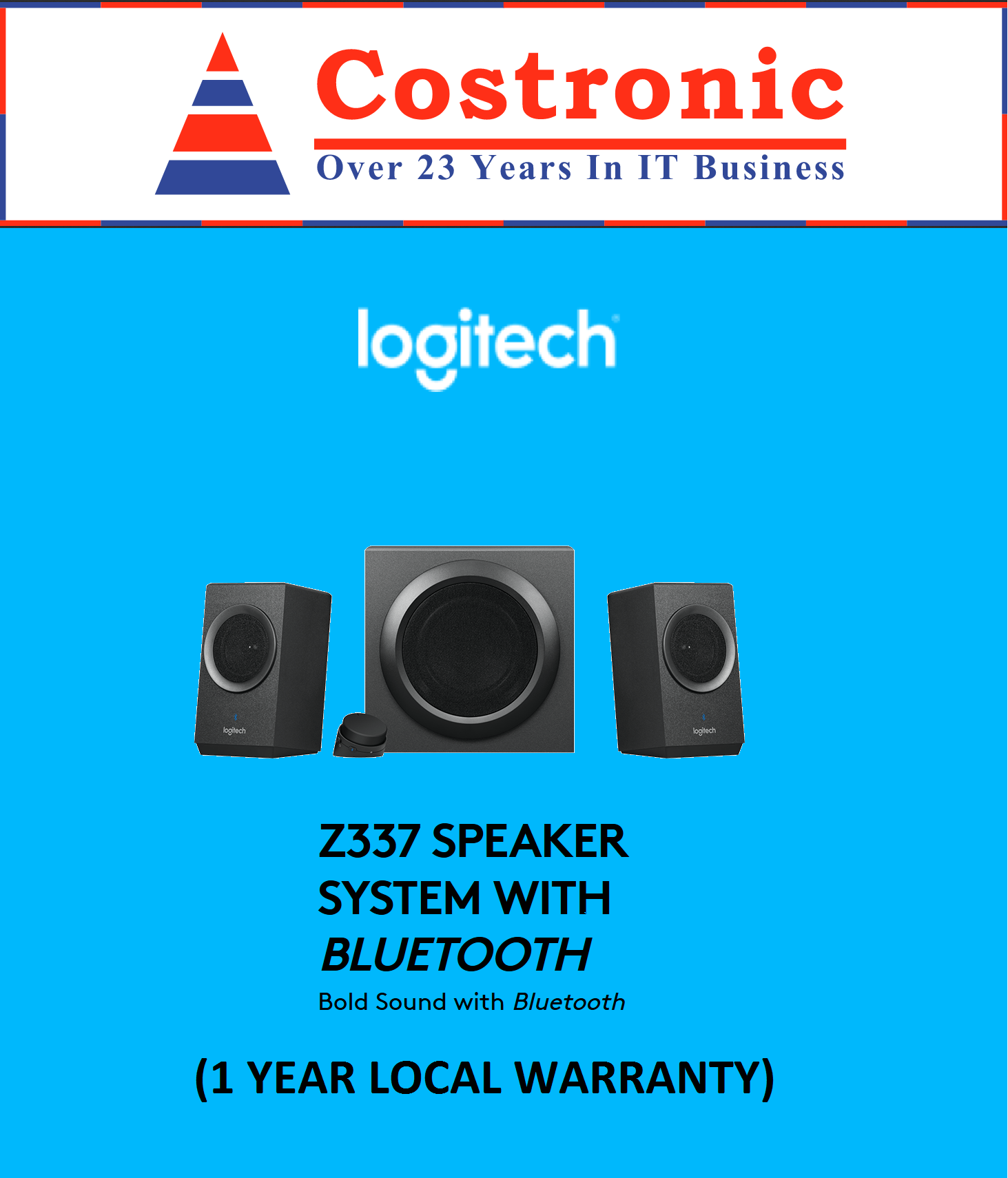 Logitech Z337 2.1 Speaker System with | Lazada Singapore