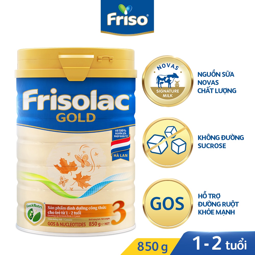 Sữa bột frisolac gold 3 850g