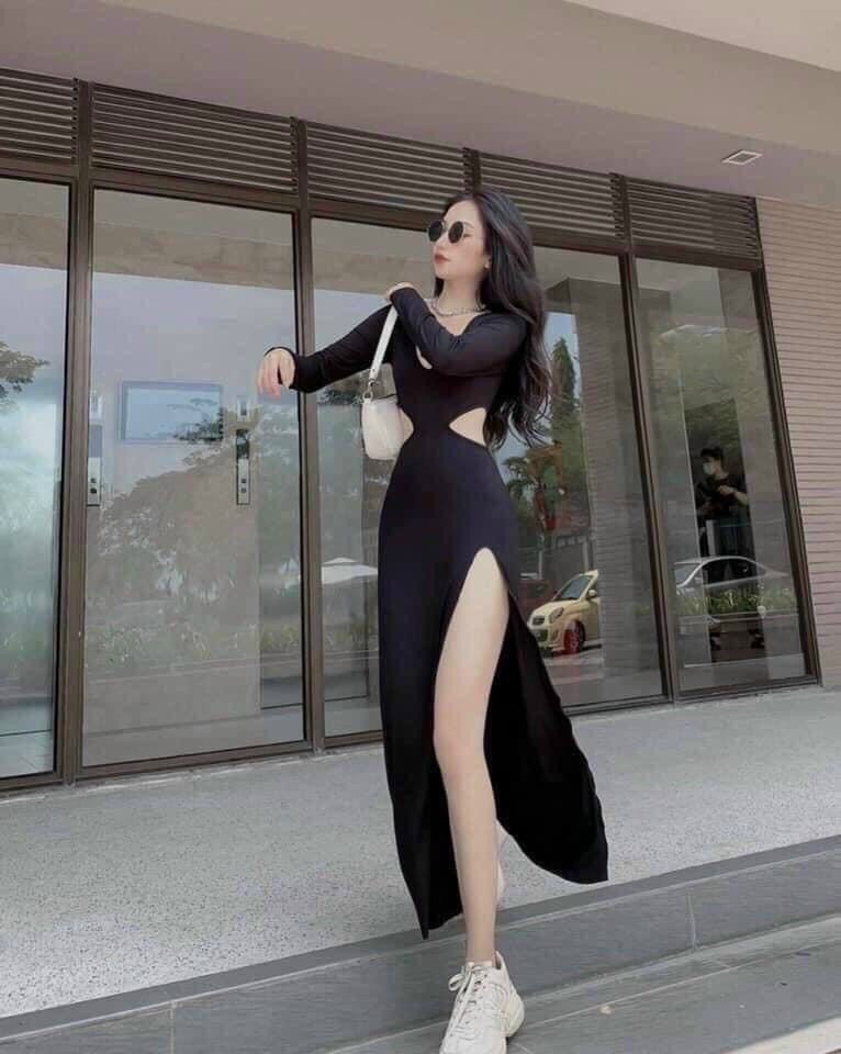 Đầm nữ body khoét eo mẫu mới siêu hot.