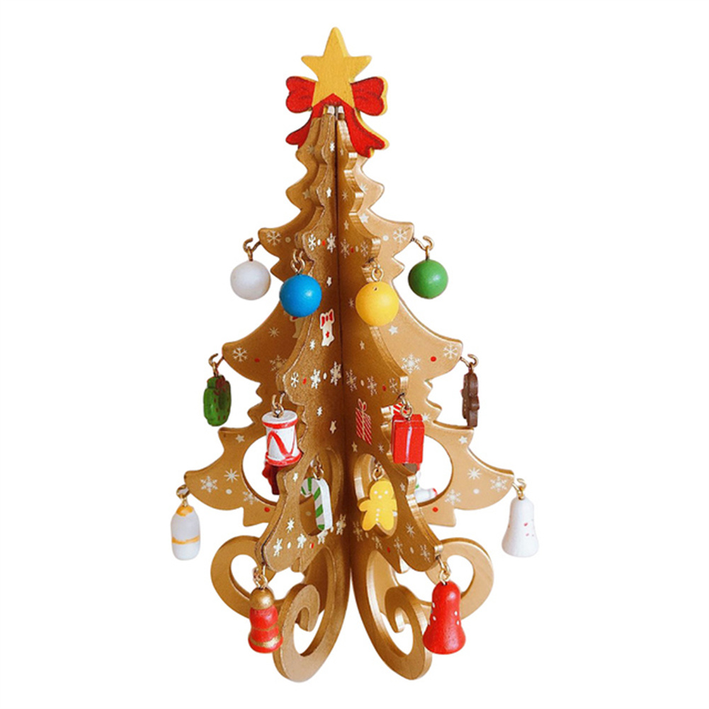 Desktop Christmas Tree Decoration Mini Home Decor Christmas Scene Layout Lightweight Christmas Tree Ornaments#1* Desktop Christmas Tree