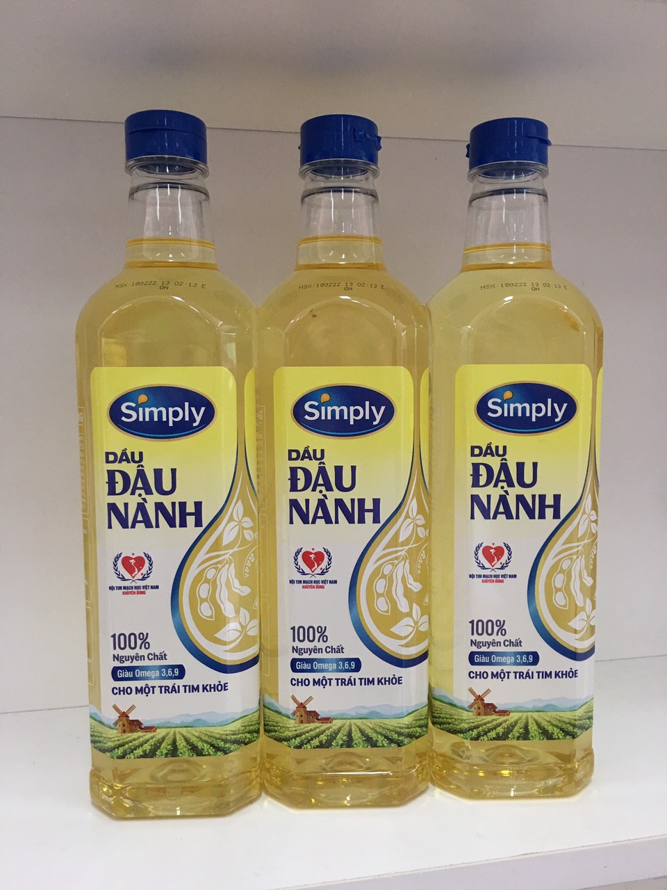 Dầu ăn Simly Đậu Nành - chai 1 lít