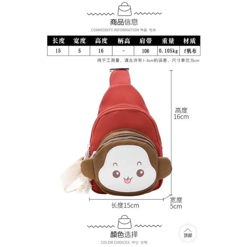 Túi chéo gấu cute cho bé (shop giao mầu ngẫu nhiên)