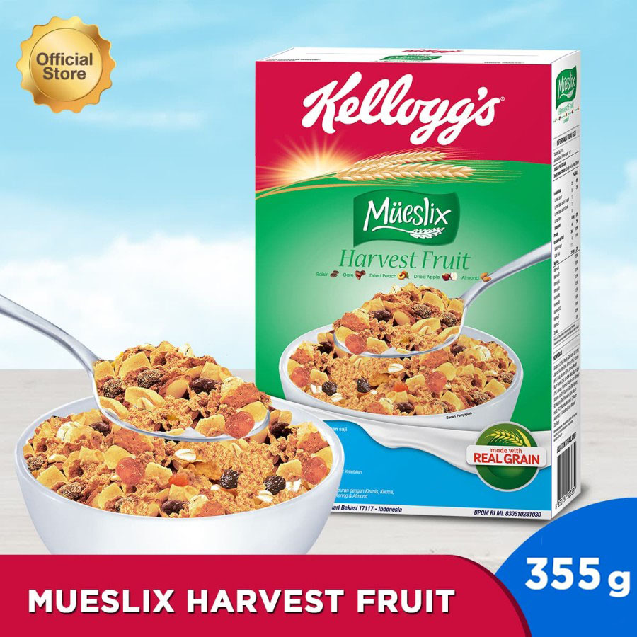 Kelloggs Mueslix Harvest Fruit 355g Lazada Indonesia