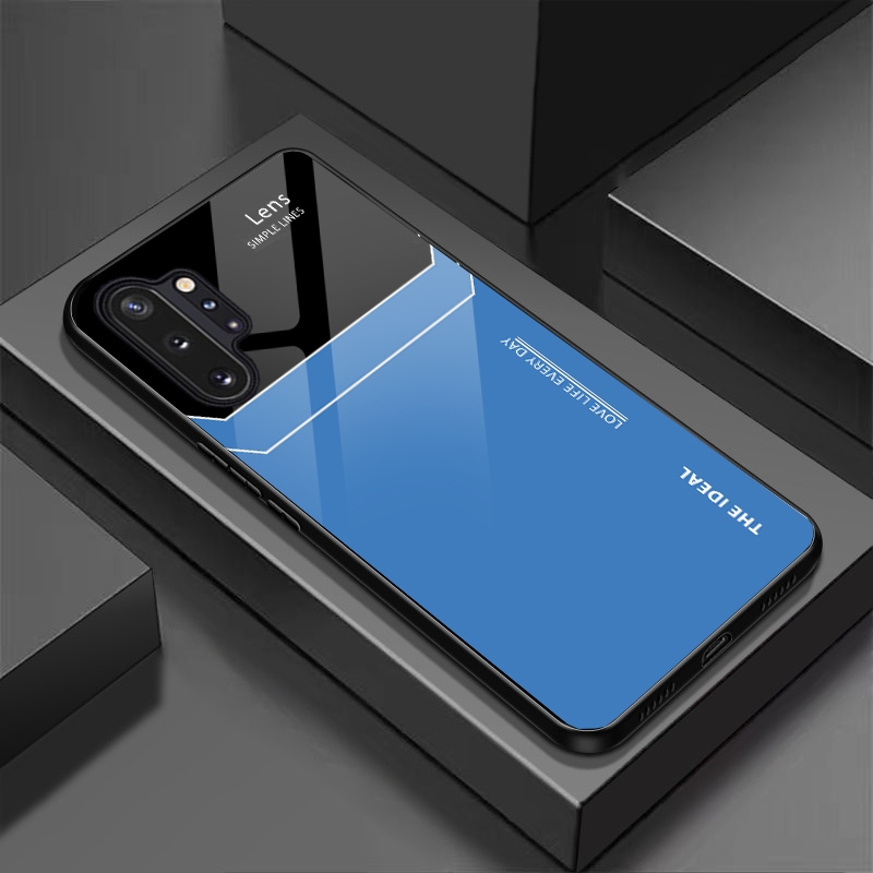Ốp Lưng SAMSUNG NOTE 10, NOTE 10 PLUS Mặt lưng kính, chống sốc, thiết kế riêng