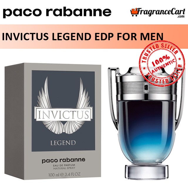 Paco Rabanne Invictus Legend EDP for Men (100ml) Eau de Parfum Trophy ...