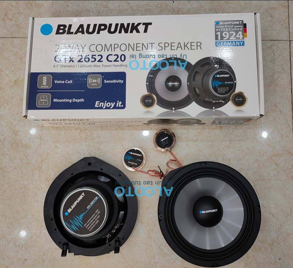 HCM-Loa cánh Blaupunkt GTX 2652 C20 theo xe Honda City, Jaza, Brio, Crv, Hrv ..Gồm 2 loa cánh Kèm hai cặp loa treble bảo hành 12 tháng