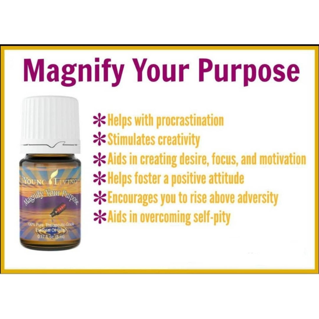 100% Original Young Living Magnify Your Purpose Pure Essential Oil