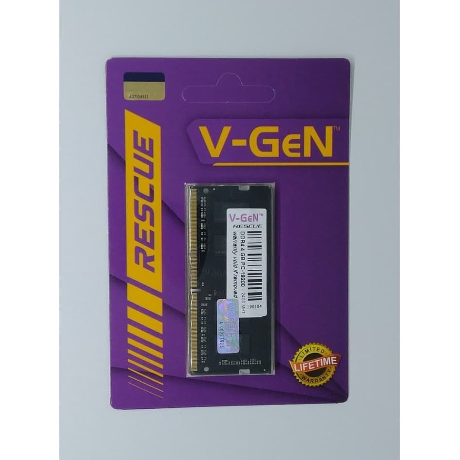 MEMORY RAM LAPTOP DDR4 4GB V-GEN SODIMM PC19200/2400 Lazada
