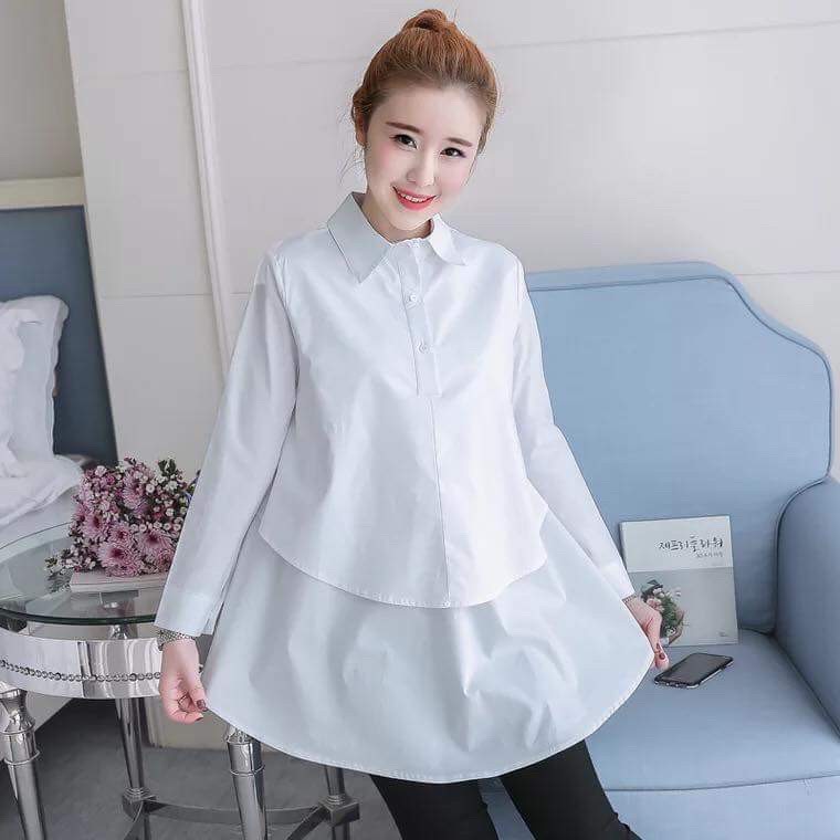 Áo bầu mẫu thiết kế mới chất lụa hoa freesize từ 45 đến 65kg