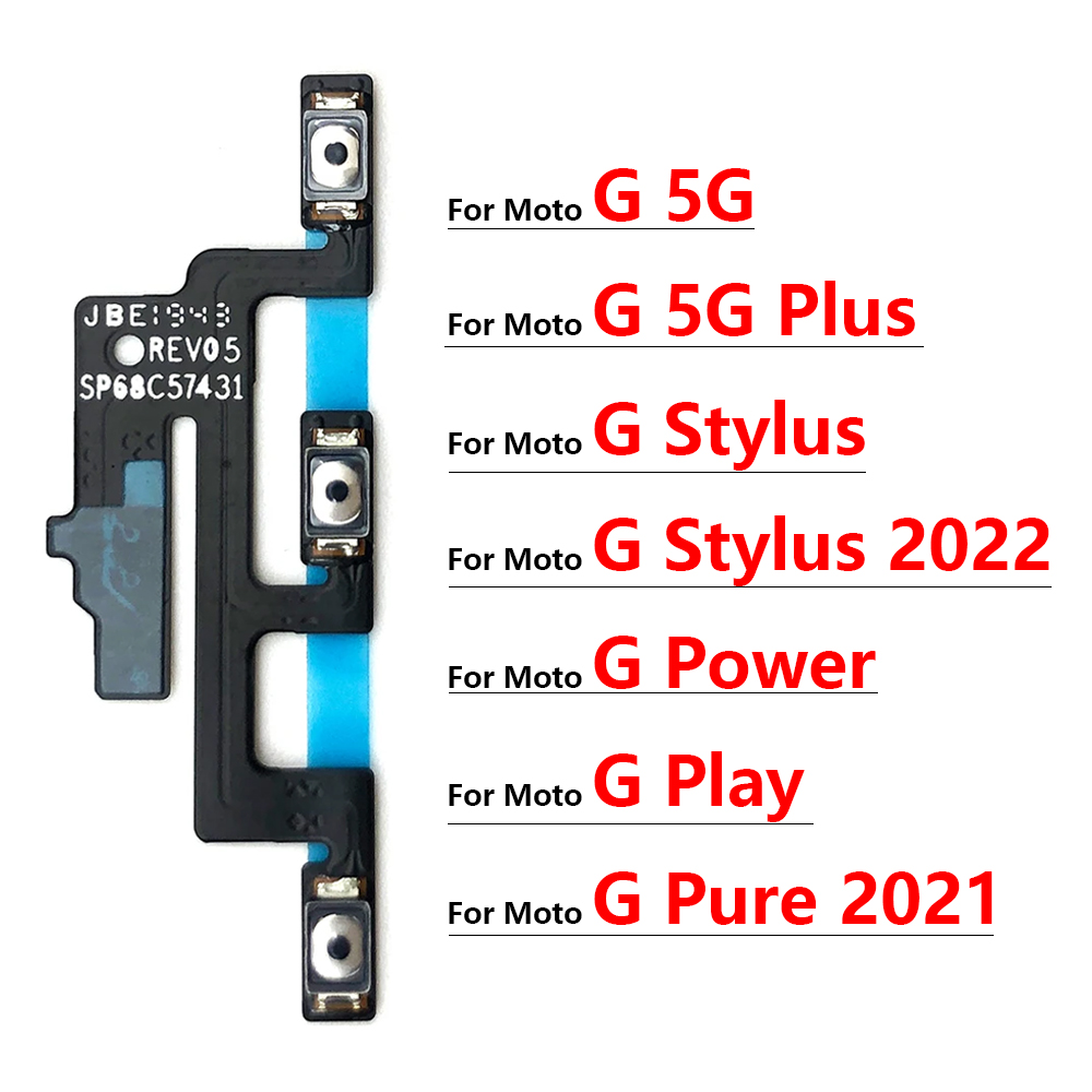 【Fast-selling】 power on off Volume side button key flex cable for Moto G 5G plus power stylus 2022 play pure 2021