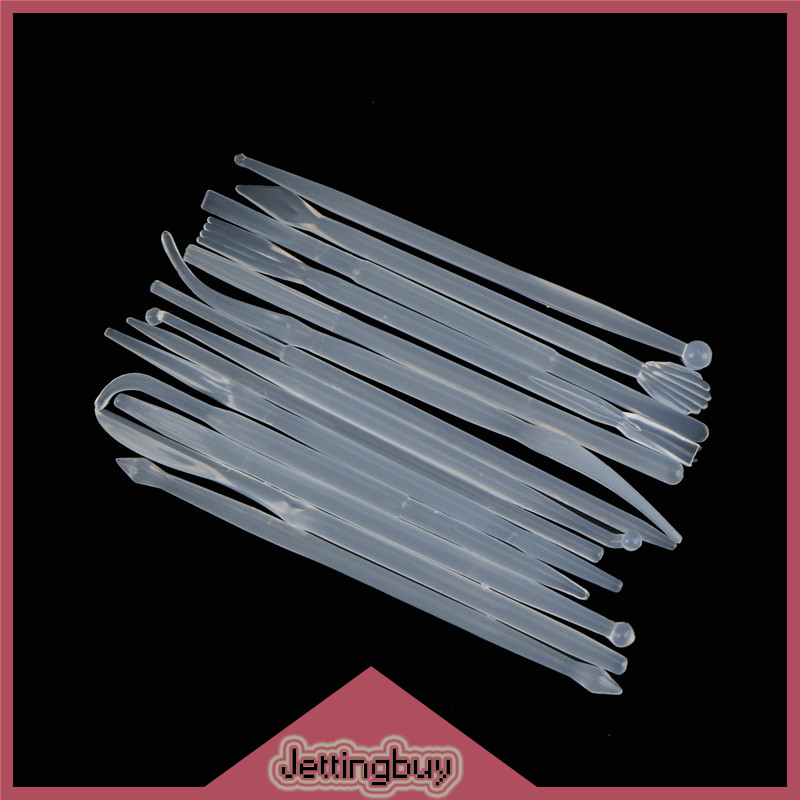 14Pcs Plastic Clay Sculpting Wax Carving Pottery Tools Polymer Modeling Clay Tools