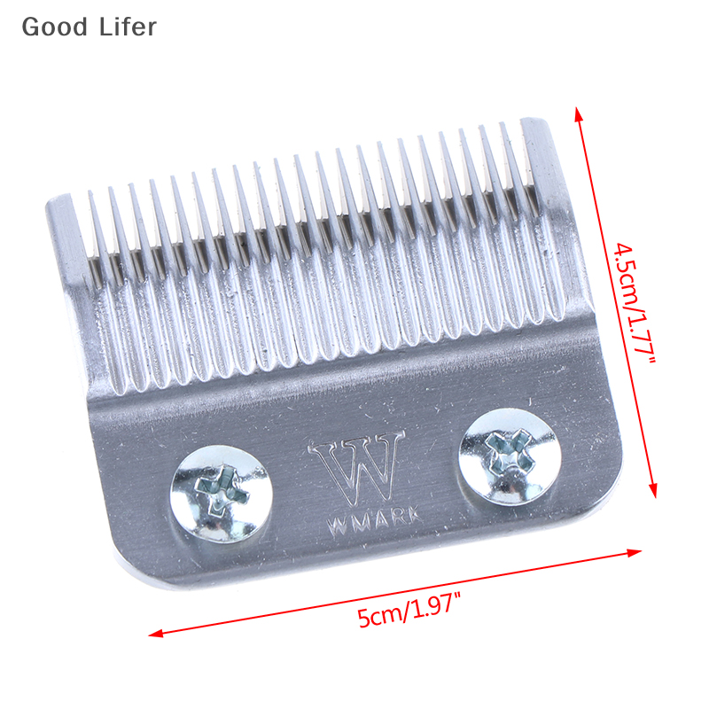 Good Lifer Movable Blade Hair Cutting Clipper Blade Steel Clipper Accessories With Screws