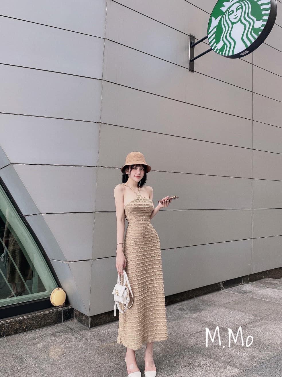 Đầm Yếm Phom Dài Dáng Xoè Có Mút Ngực Chất Thun Xốp Thích Hợp Mặc Đi Tiệc Đi Làm Đi Chơi Phù Hợp Với Mọi Phong Cách
