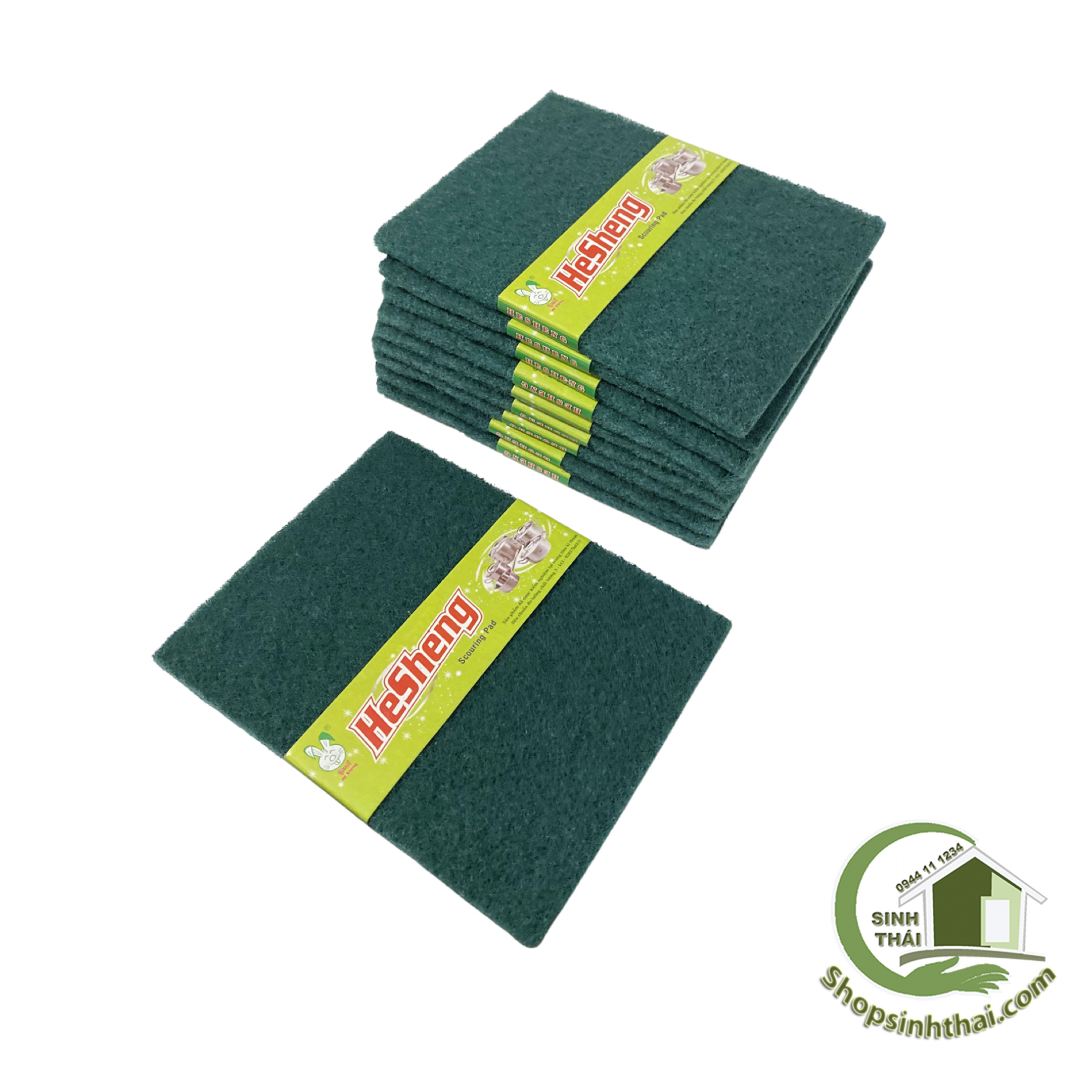 Miếng cước rửa chén màu xanh - Miếng cọ rửa chén nhám lớn [ 1 miếng ] [ Kho sỉ ]
