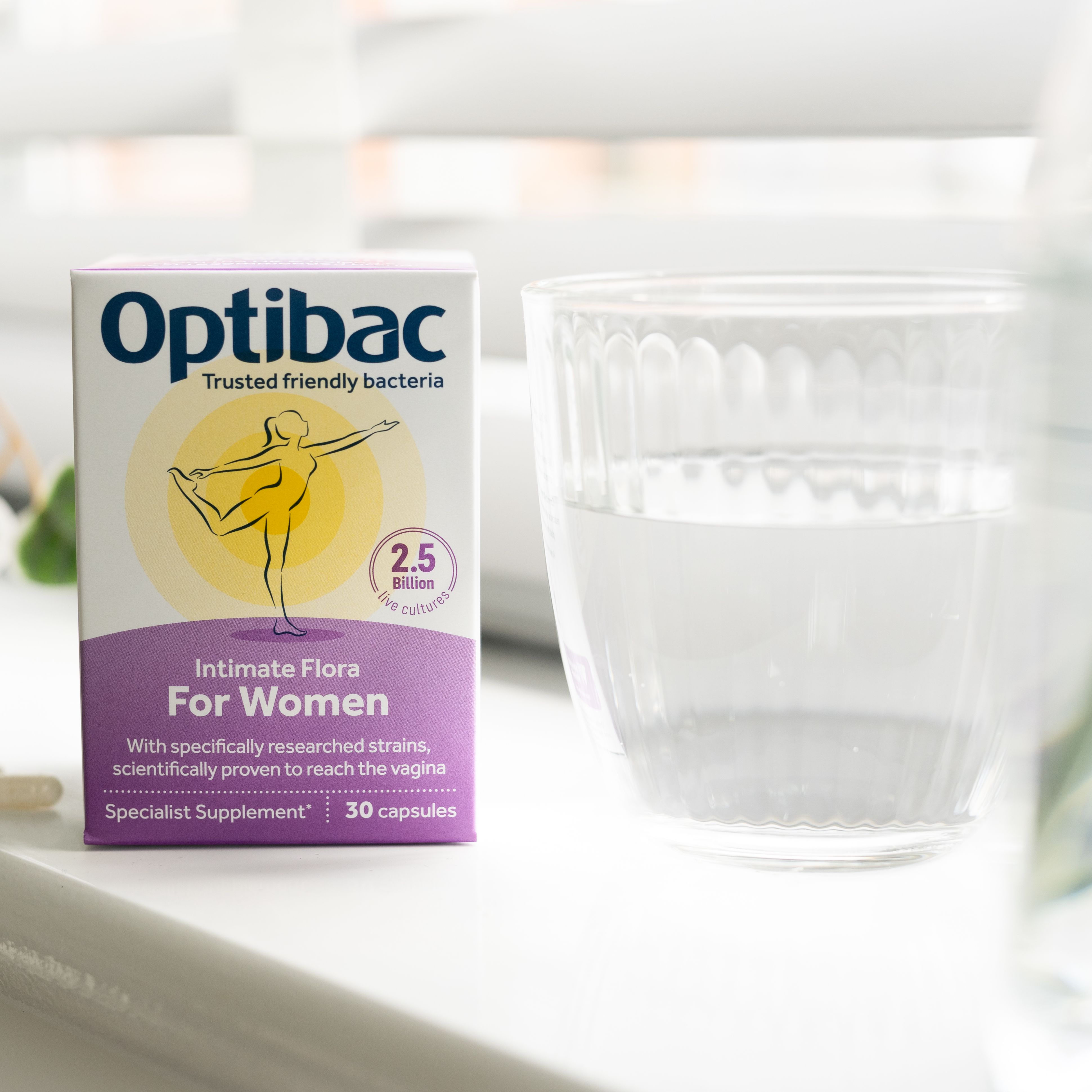 Men vi sinh dành cho phụ nữ OptiBac Probiotics For Women ngăn ngừa viêm nhiễm vùng kín - Hàng chính...