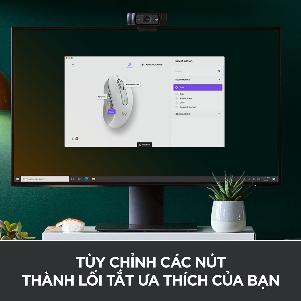 Chuột Không Dây Bluetooth - USB Đa Thiết Bị Logitech M650 - Mia Store