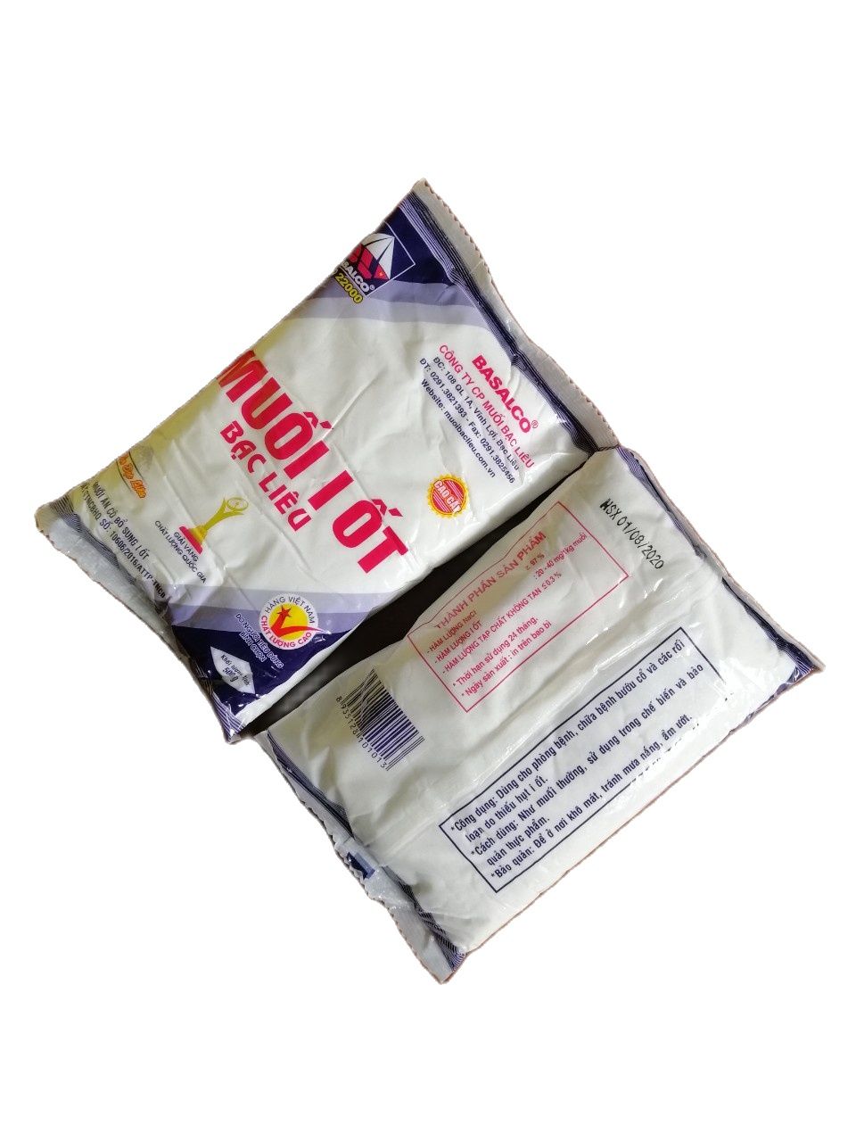 [HCM]Muối I Ốt Bạc Liêu 500g
