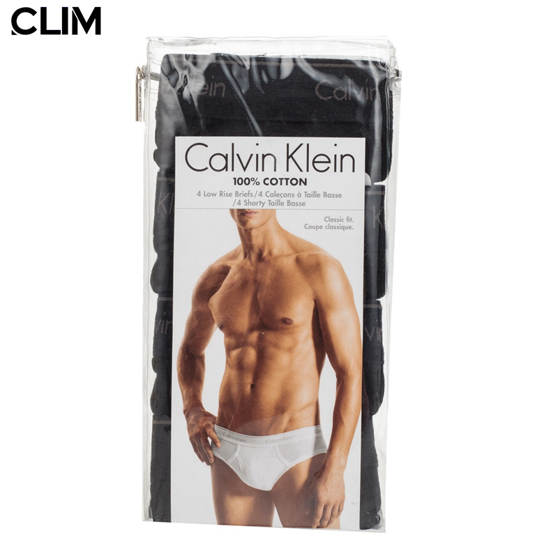 Calvin Klein Cotton Classics Low Rise Briefs 4-Pack White U4183