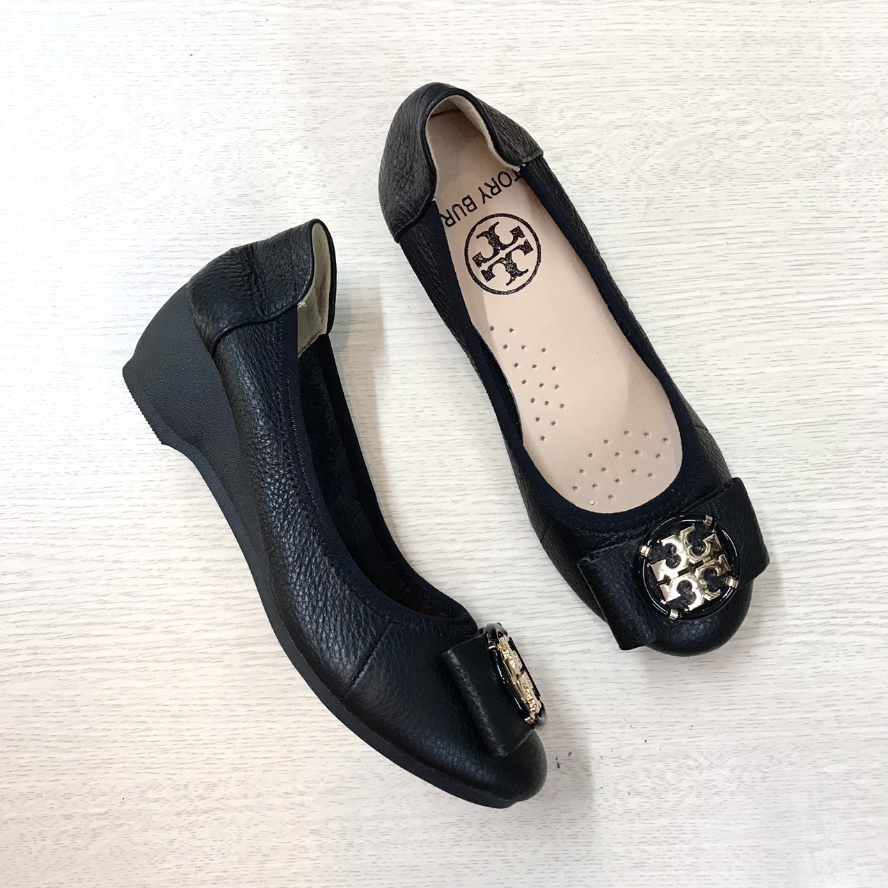 Giầy Nữ Đế Xuồng Da Thật Cao 4cm
