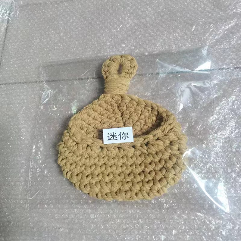 Vegetable basket Kitchen storage basket Hand-crocheted wall-mounted fruit and vegetable flower basket