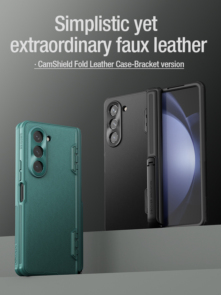 Nillkin Đối với Samsung Galaxy Z Fold 5 Điện thoại trường hợp Su Wing Folding Full Cover Camera Bảo vệ trường hợp đứng phiên bản Samsung Galaxy Z Fold 5 Vỏ bọc