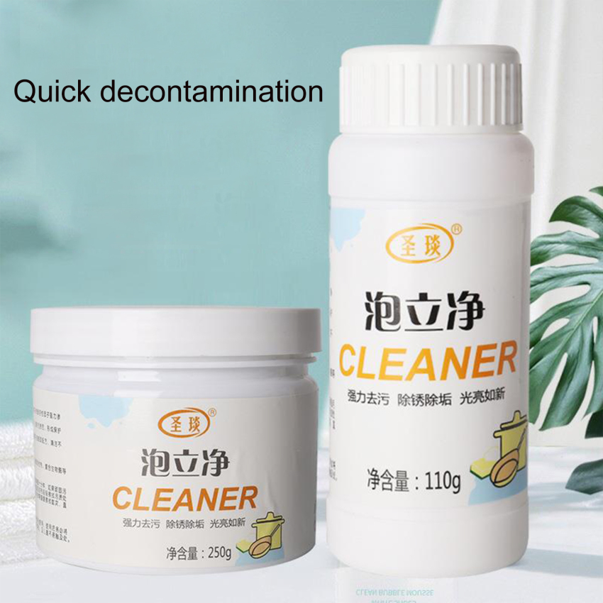 110g tạo bọt chất tẩy rửa đa chất làm sạch nhà bếp loại bỏ bụi bẩn nồi đổi mới sinh thái oxy bong bóng bột