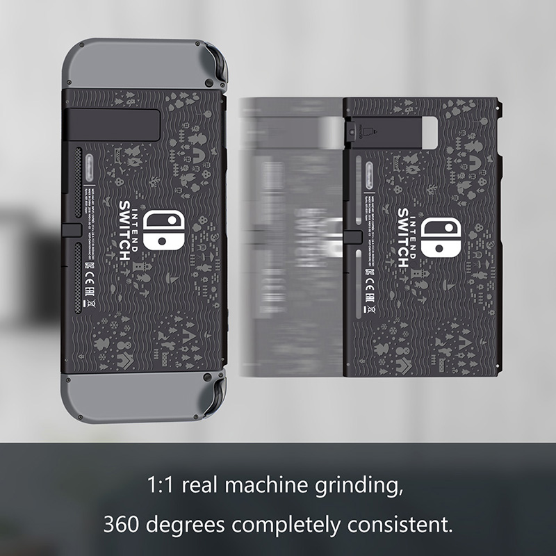 【big-discount】 Black Rear Back Cover Replacement Housing Case Bottom for Nintendo Switch Backplate with Frame.