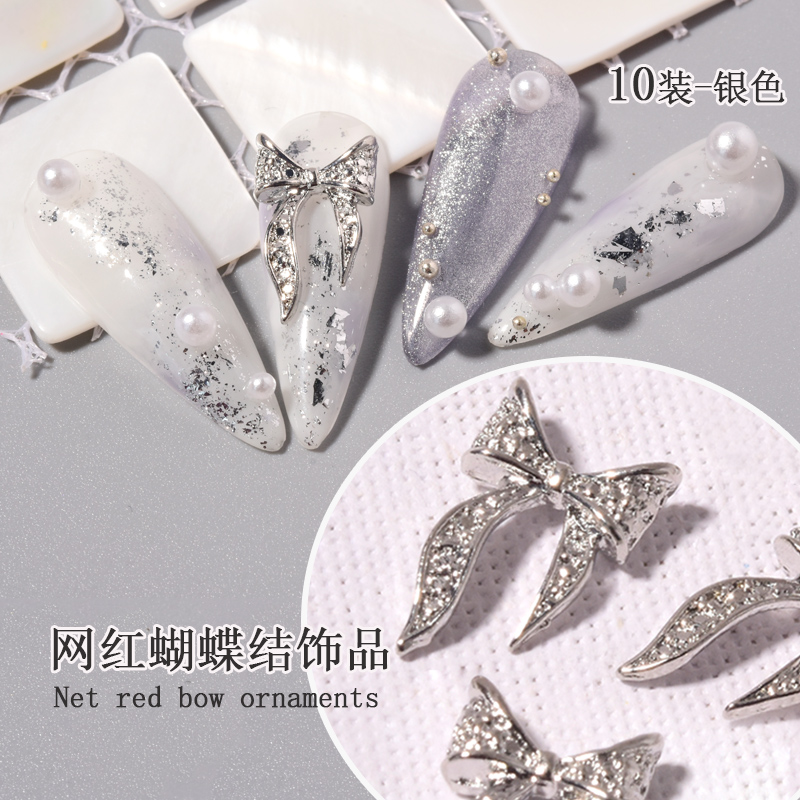 Combo 5 Charm Nơ Đính Móng CN-01 02