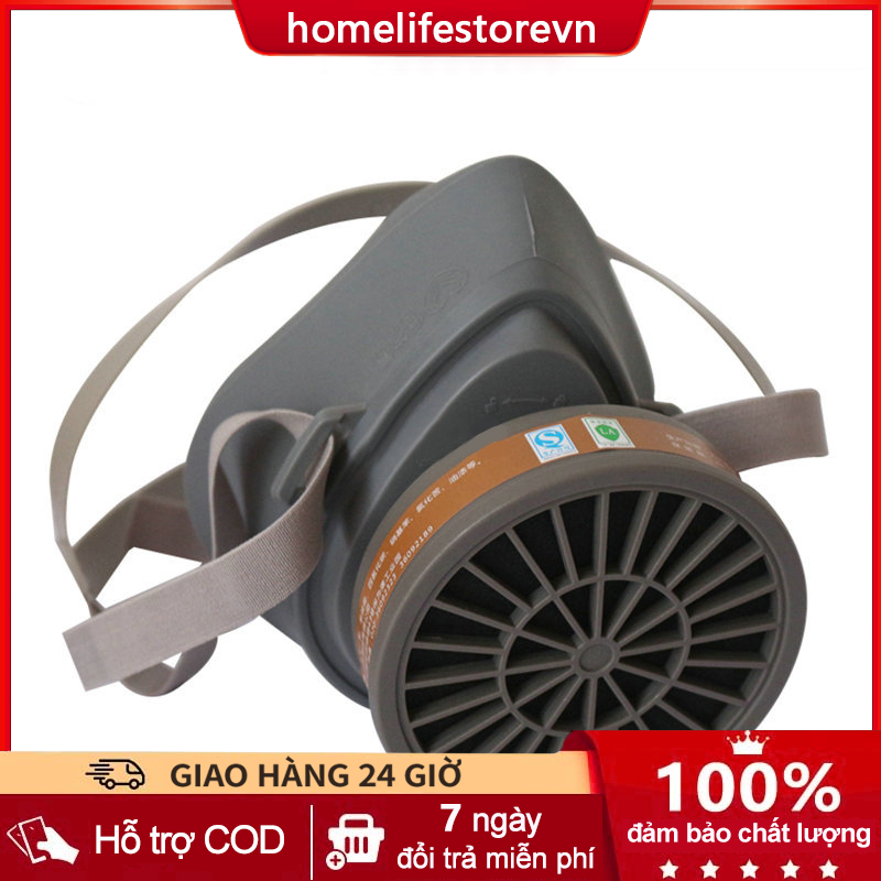 Mặt nạ phòng độc,chống độc 3700 dùng để phun sơn,chống hóa chất home