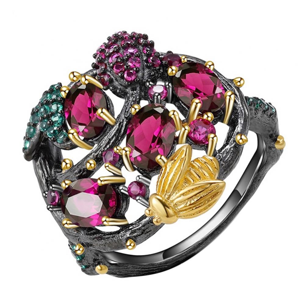 Rings Women Ring Gift Jewelry Gothic Faux Tree Branch Bee Finger Party ...