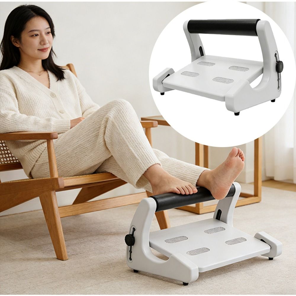Lightweight Adjustable Angle Under Desk Footrest Ergonomic Non-Skid ...
