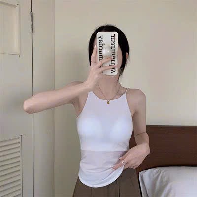 Áo bra yếm 2 dây vạt bầu có mút ngực