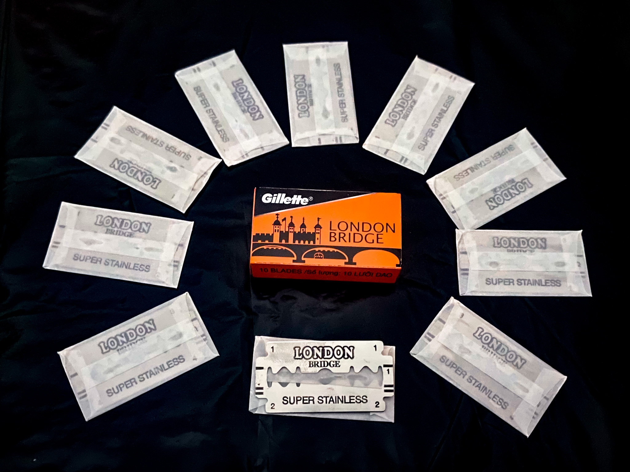 [SIÊU RẺ] Hộp 10 Lưỡi Dao Cạo Gillette London Bridge